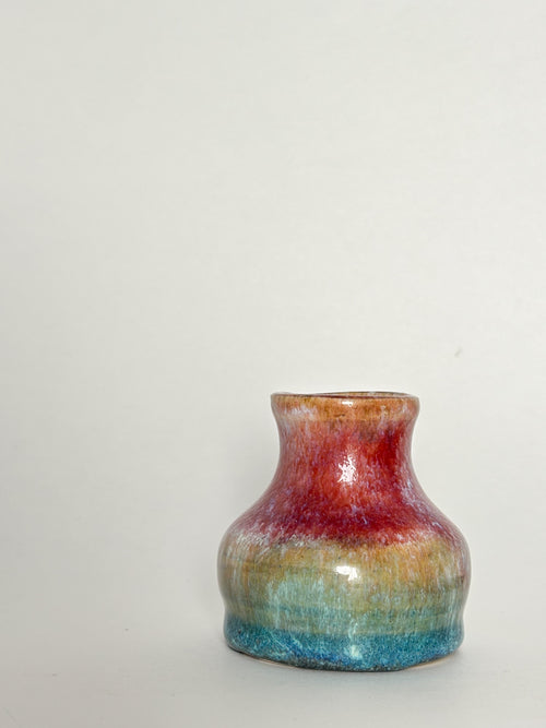 Dark Autumn Rainbow Mini Vase