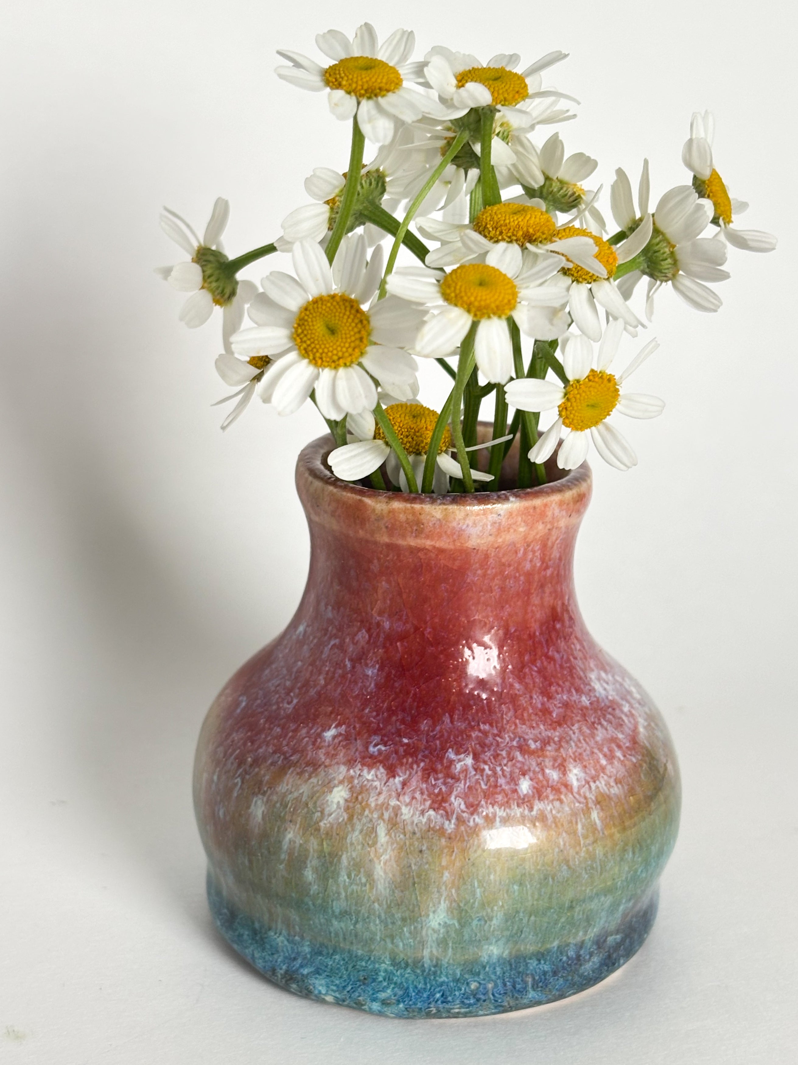 Dark Autumn Rainbow Mini Vase