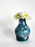 Drippy Blue Bud Vase